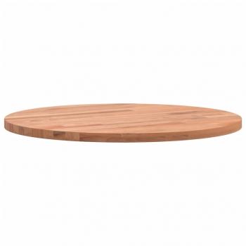Tischplatte Ø40x1,5 cm Rund Massivholz Buche