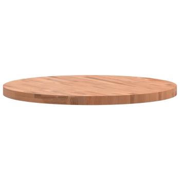 ARDEBO.de - Tischplatte Ø80x4 cm Rund Massivholz Buche