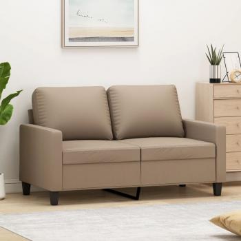 ARDEBO.de - 2-Sitzer-Sofa Cappuccino-Braun 120 cm Kunstleder