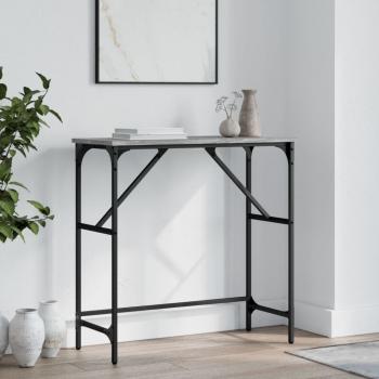 ARDEBO.de - Konsolentisch Grau Sonoma 75x32x75 cm Holzwerkstoff