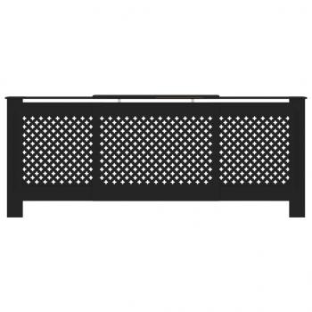 MDF Heizkörperverkleidung Schwarz 205 cm