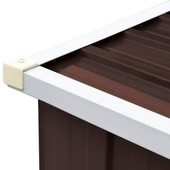 Brennholzlager Verzinkter Stahl 330x84x152 cm Braun