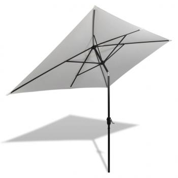 Sonnenschirm 200 x 300 cm Sandweiß rechteckig