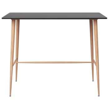 Bartisch Schwarz 120x60x105 cm