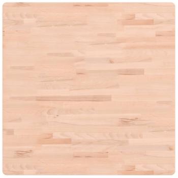 Tischplatte 80x80x4 cm Quadratisch Massivholz Buche