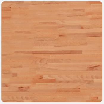 Tischplatte 70x70x4 cm Quadratisch Massivholz Buche