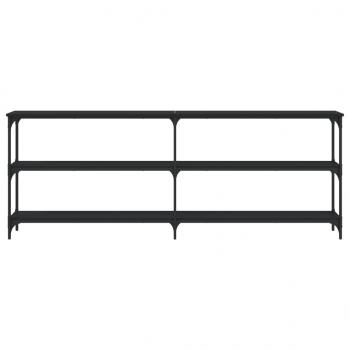 Konsolentisch Schwarz 200x29x75 cm Holzwerkstoff