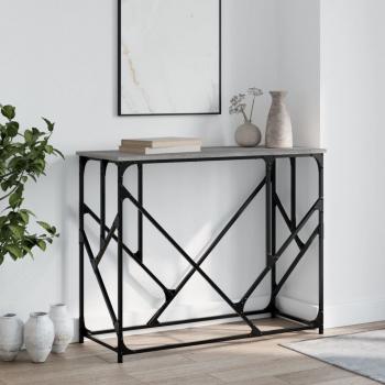 ARDEBO.de - Konsolentisch Grau Sonoma 100x40x80 cm Holzwerkstoff