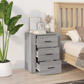 Nachttisch Grau Sonoma 50x36x60 cm Holzwerkstoff