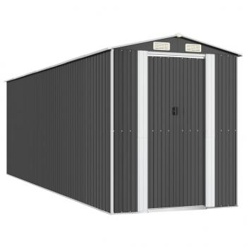 Geräteschuppen Anthrazit 192x606x223 cm Verzinkter Stahl	