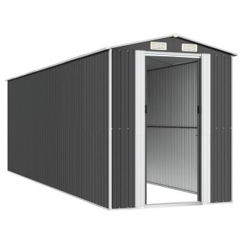 Geräteschuppen Anthrazit 192x606x223 cm Verzinkter Stahl	