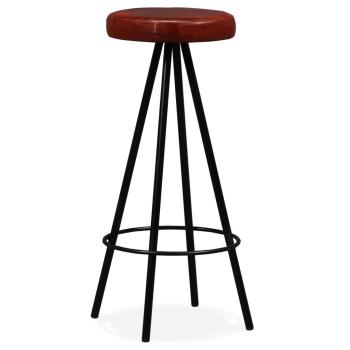 Barhocker 4 Stk. Echtleder 