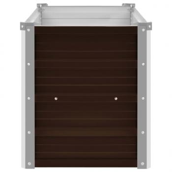 Garten-Hochbeet Braun 160 x 40 x 45 cm Verzinkter Stahl
