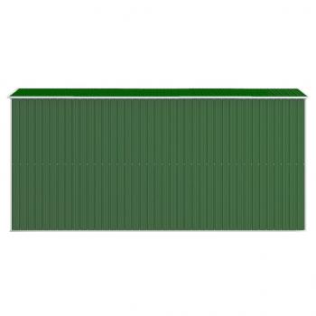 Geräteschuppen Grün 192x440x223 cm Verzinkter Stahl