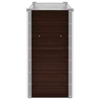 Garten-Hochbeet Braun 100 x 40 x 77 cm Verzinkter Stahl