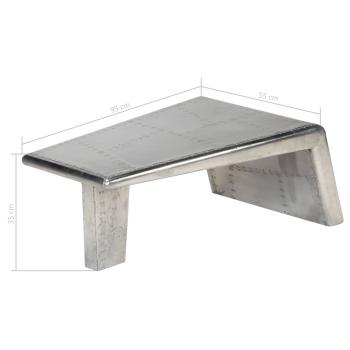Aviator Couchtisch Aluminium Vintage Flugzeug Stil 