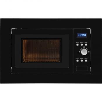 ARDEBO.de Exquisit EMW1770-G-D-030 Einbau Mikrowelle, 59,5 cm breit, 17L, Grill, Timer, Schwarz Glas