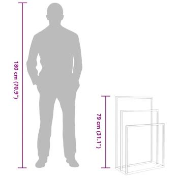 Handtuchständer Golden 48x24x79 cm Eisen