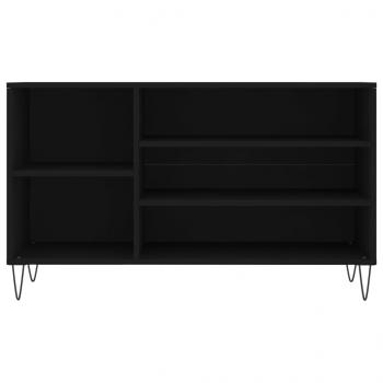 Schuhregal Schwarz 102x36x60 cm Holzwerkstoff