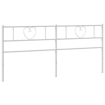 Kopfteil Metall Weiß 180 cm