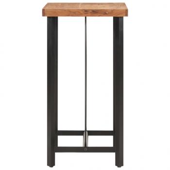 Bartisch 55x55x107 cm Massivholz Akazie und Eisen