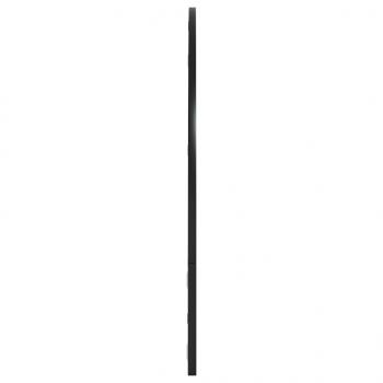 Wandspiegel Schwarz 100x70 cm Gewölbt Eisen