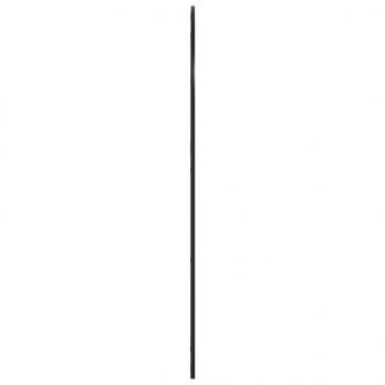 Wandspiegel Schwarz 100x130 cm Gewölbt Eisen