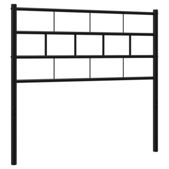 Kopfteil Metall Schwarz 75 cm
