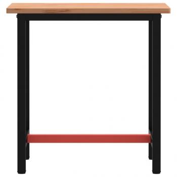 Werkbank 80x55x81,5 cm Massivholz Buche und Metall