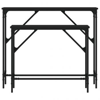 Konsolentische 2 Stk. Schwarz Holzwerkstoff