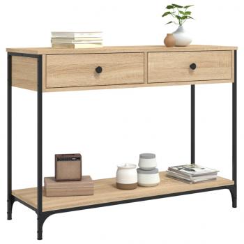 Konsolentisch Sonoma-Eiche 100x34,5x75 cm Holzwerkstoff