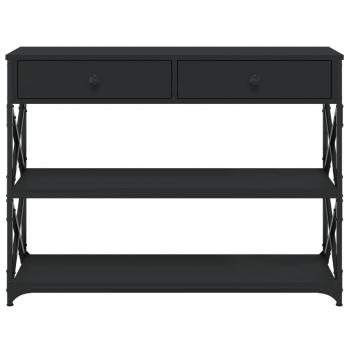 Konsolentisch Schwarz 100x28x75 cm Holzwerkstoff