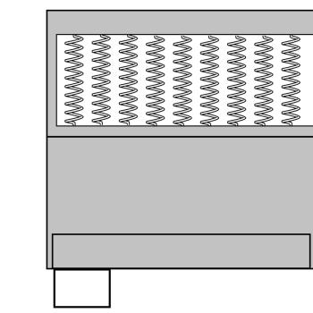 Boxspringbett Dunkelgrau Stoff 120x200 cm
