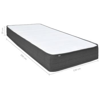 Boxspringbett Dunkelgrau Stoff 120x200 cm