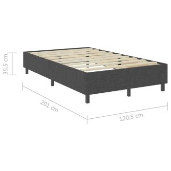 Boxspringbett Dunkelgrau Stoff 120x200 cm