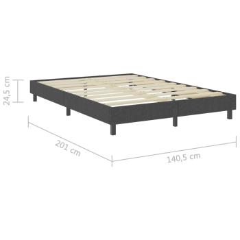 Boxspringbett Dunkelgrau Stoff 140x200 cm