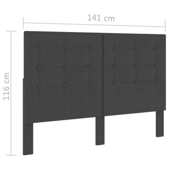 Boxspringbett Dunkelgrau Stoff 140x200 cm