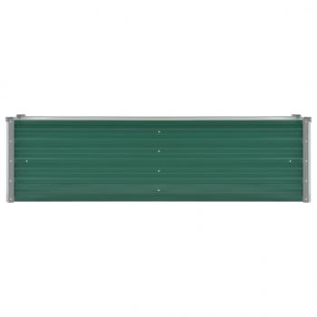 Garten-Hochbeet Verzinkter Stahl 160x40x45 cm Grün