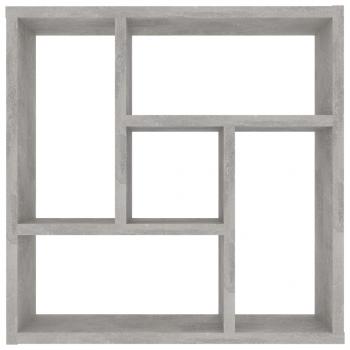 Wandregal Betongrau 45,1x16x45,1 cm Holzwerkstoff