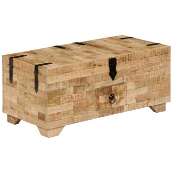 Couchtisch 80 x 40 x 35 cm Massivholz Mango