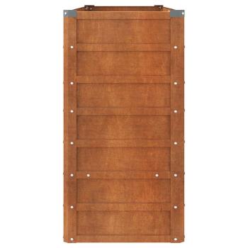 Hochbeet Rostig 160x40x77 cm Cortenstahl