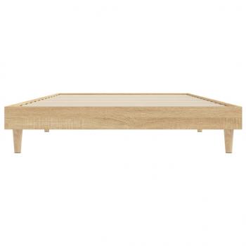 Bettgestell Sonoma-Eiche 100x200 cm Holzwerkstoff