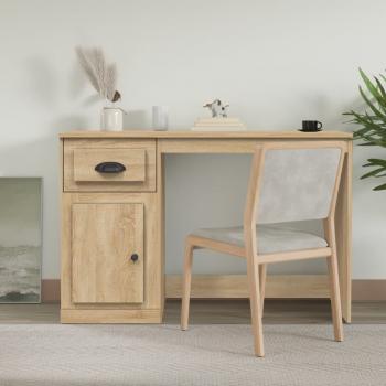 ARDEBO.de - Schreibtisch mit Schublade Sonoma-Eiche 115x50x75 cm 