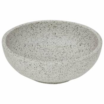Aufsatzwaschbecken Grau Rund Ø41x14 cm Keramik