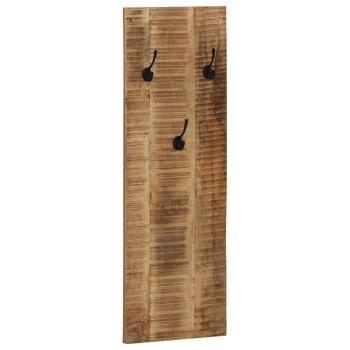 Wandgarderobe 2 Stk. Mangoholz Massiv 36x110x3 cm