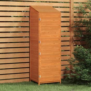 ARDEBO.de - Geräteschuppen Braun 55x52x174,5 cm Massivholz Tanne