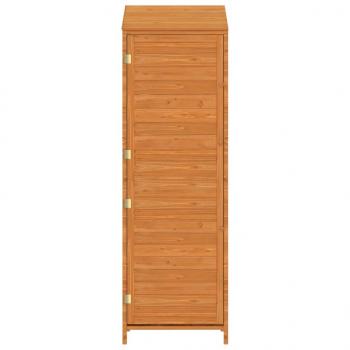Geräteschuppen Braun 55x52x174,5 cm Massivholz Tanne