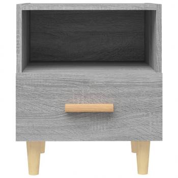 Nachttische 2 Stk. Grau Sonoma 40x35x47 cm