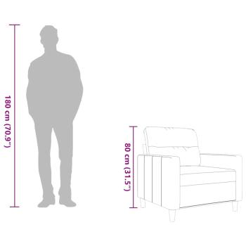 Sofasessel Schwarz 60 cm Stoff