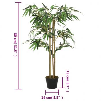 Bambusbaum Künstlich 380 Blätter 80 cm Grün